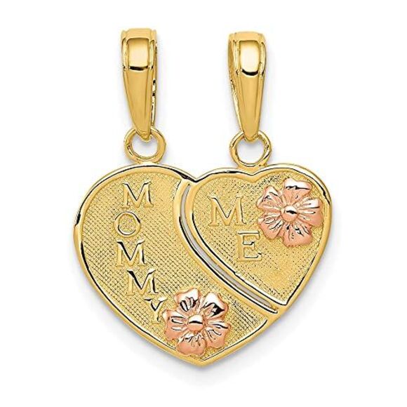 10K Two-tone MOMMY & ME Break-A-Part Charm